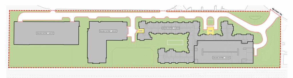 The apartment building approved for 1800 N Military Trail, Boca Raton, FL. (Planning Document)